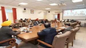 पंजाब की कानून व्यवस्था को लेकर हाई लेवल मीटिंग:CM मान की अगुवाई में बन रही स्ट्रेटजी, मुख्य सचिव व डीजीपी भी मौजूद