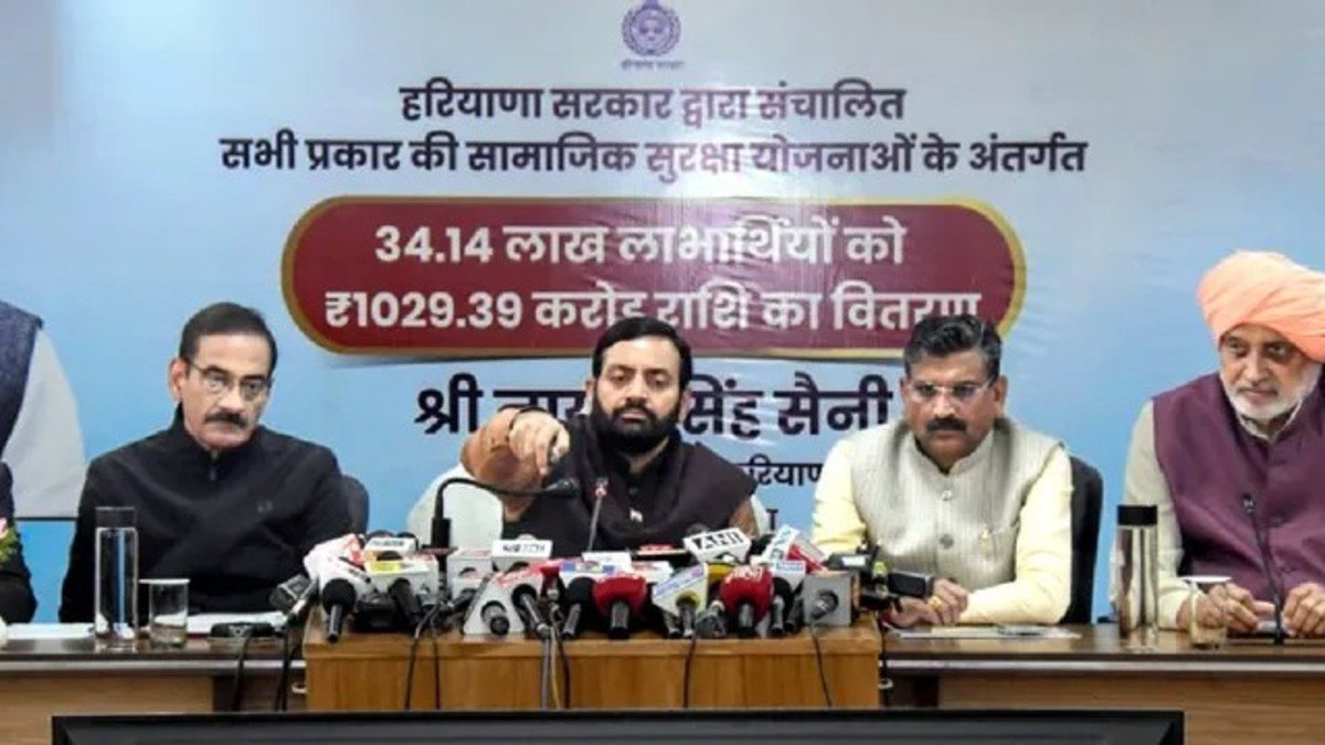 हरियाणा में 56 लाख लाभार्थियों को मिली 1431 करोड़ की सौगात, अब हर महीने की एक तारीख को खाते में आएगी पेंशन