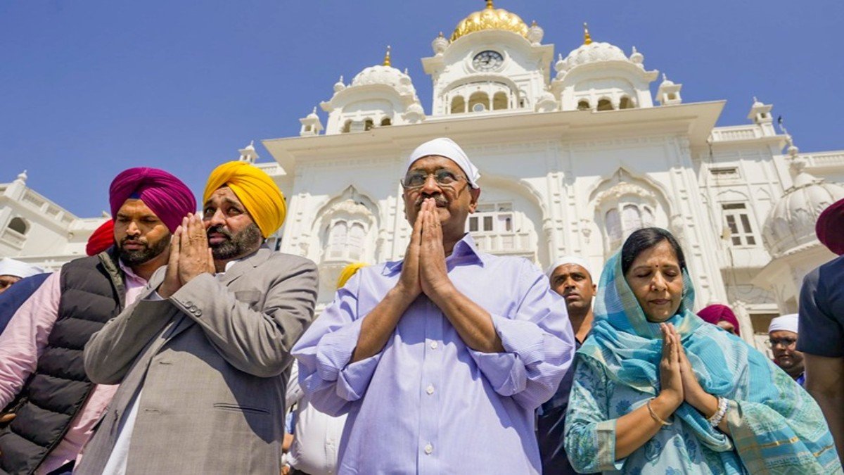 अरविंद केजरीवाल और CM भगवंत मान आज अमृतसर में:गोल्डन टेंपल में मत्था टेककर वाहेगुरु का करेंगे शुकराना