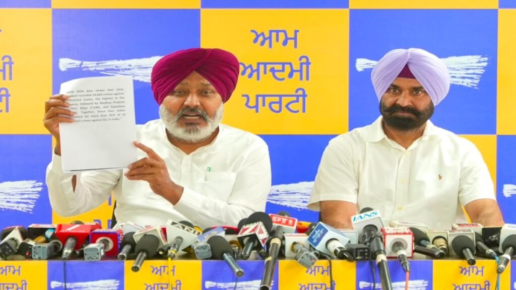 नितिन नबीन के पंजाब दौरे के दौरान भाजपा की दलित-विरोधी मानसिकता हुई बेनकाब, पार्टी कार्यक्रम में एससी नेताओं का किया अपमान: हरपाल सिंह चीमा