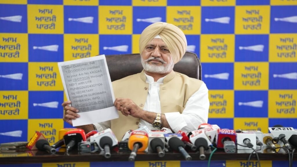 जुलाई में SGPC सेक्रेटरी के अकाउंट से बहरीन की महिला के अकाउंट में ₹1 लाख ट्रांसफर किए गए, हरजिंदर धामी बताएं कि संगत का पैसा कहां खर्च हुआ: बलतेज पन्नू