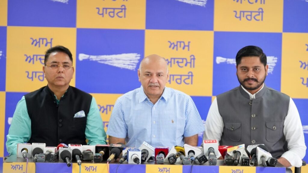 आप 20 सितंबर से पूरे पंजाब में डोर टू डोर अभियान करेगी शुरू: मनीष सिसोदिया